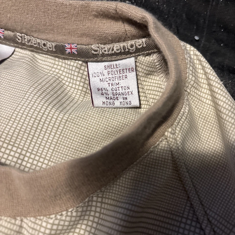 Slazenger Jacket Mens Large Golf Jacket Pullover Beige - Image 3 of 4