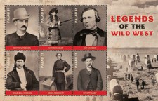 Palau 2017 - Legends of the Wild West - Sheet of 6 Stamps - Scott #1353 - MNH