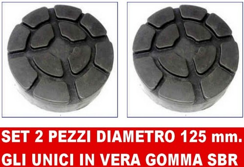 Tamponi In Gomma Per Ponti Sollevatori - Set Da 4 Pezzi, Diametro 125 Mm, Per Officine E Garage - Foto 8