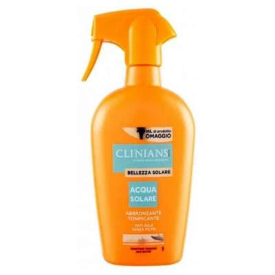 Clinians Acqua Solare Abbronzante Tonificante Anti Sale Con Aloe Vera 450Ml