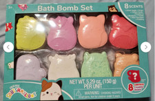 Squishmallow Bath Bomb Set 8 Count Surprise Charms in Each Bomb