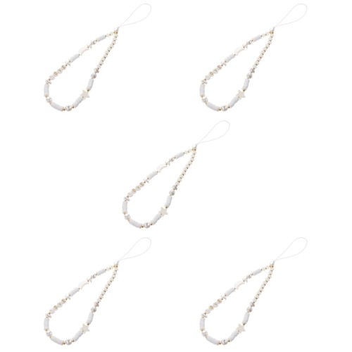 Soft Clay Mobile Phone Chain Beaded Wrist Strap Cute Star Lanyard - 第 51/53 張圖片