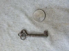 (1) Antique National Lock Co Key for Mortise Locks Cabinet Drawer Insert