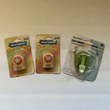 Lot of 3 Marvy Uchida CRAFT PUNCH Heart Star Corner Rounder Paper Shapers