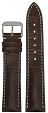 20mm XL RIOS1931 for Panatime Mahog - New Orleans Leather Watch Band w Gator Pri