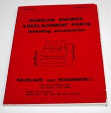 Porsche 356 911 912 engine & parts catalog #971 NVR Nicolaus von Rosenberg