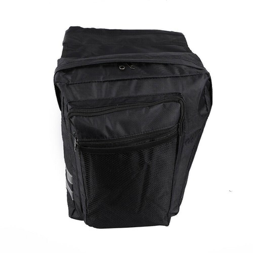Double Panniers Bag Bike Bicycle MTB Rear Seat Trunk Rack Pack Waterproof UK - Picture 3 of 7