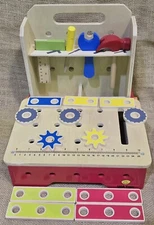 14 Piece Pretend Play Wooden Tool Belt Set USA TOYZ w/ Carry Handle 10/2017