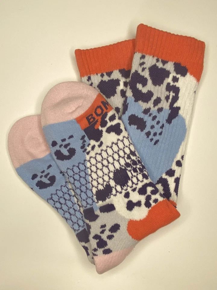 [3 Упаковки] Bombas Moonbeam леопард камуфляж средний икры носки - Изображение 4 из 4