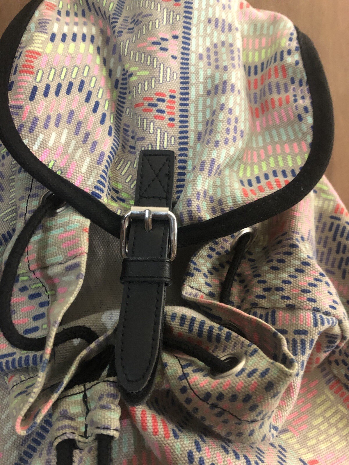 Pink Victoria Secret Grey Aztec pattern backpack. RN … Gem