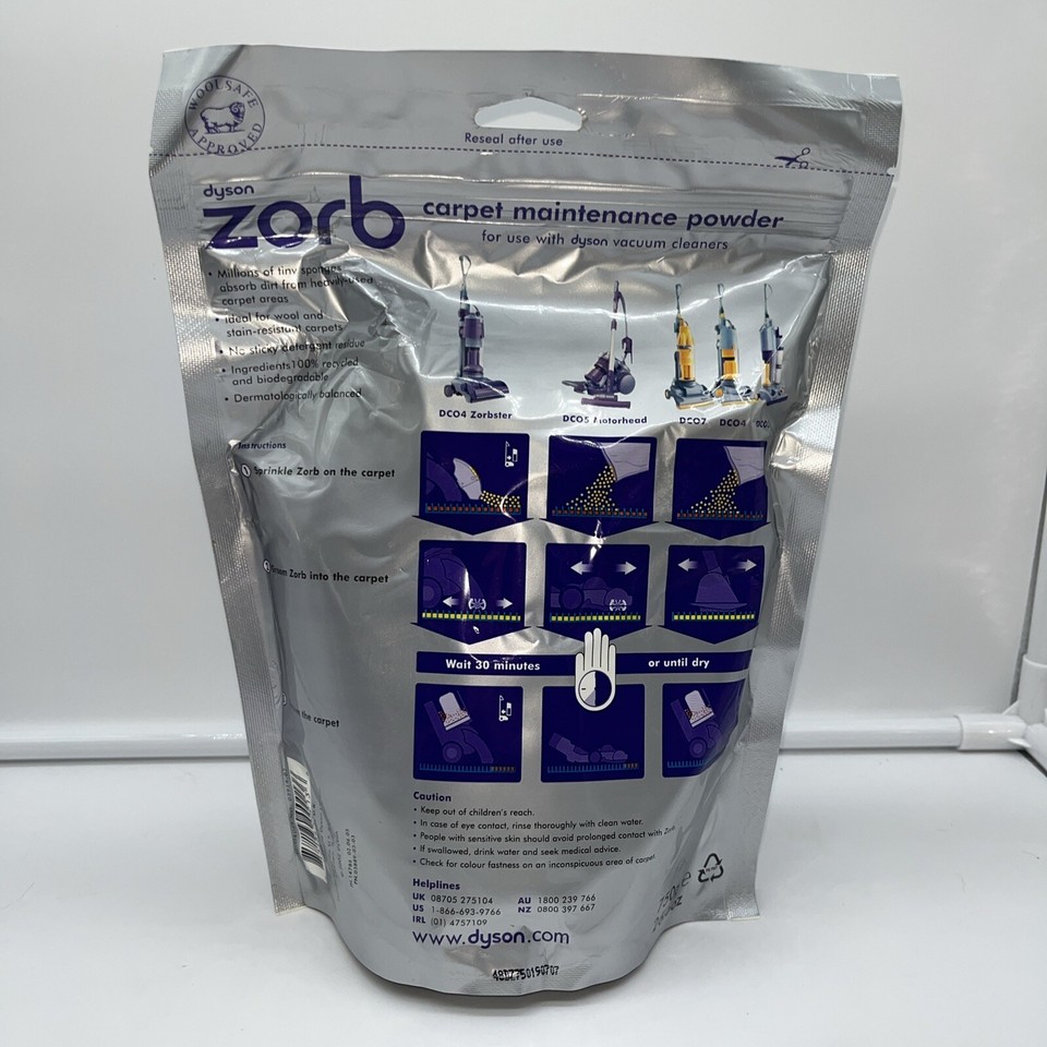 Dyson Zorb Carpet Maintenance Powder 26.5 oz/750g BRAND NEW SEALED
