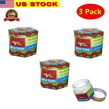 3 Pk Wild Tiger Balm 18g Balm Arthritis Pain Joints Ache Exp. 07/2026  Free S/H