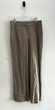St. John Womens Size 6 Trousers Dress Pants Straight Leg Brown/Tan