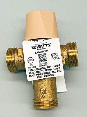 Watts LFMMVM1-QC 1/2'' Quick Connect Thermostatic Mixing Valve ONLY
