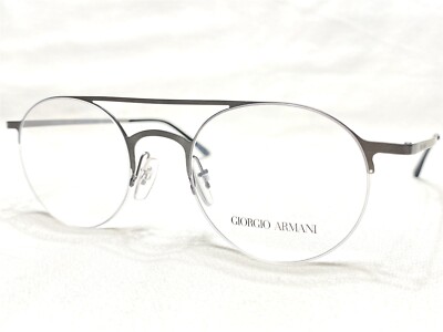 NEW Giorgio Armani AR5039 3032 Mens Matte Grey Half Rim