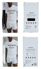 Alfani 4-Pack 100% Cotton Crew Neck Regular Fit Tagless Men's T-Shirts NIB