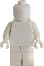 ☀️NEW LEGO Minifigure Plain All White Monochrome Head Body Torso Arms Hands Legs