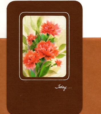 Encouragement Pink Flowers May Everything That Happens Be Delight Greeting Card