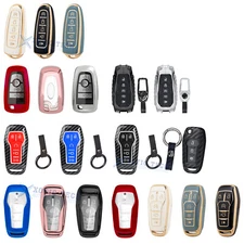 Remote Key Holder Case Cover Accessories For Ford Mustang Edge Focus Lincoln MKC