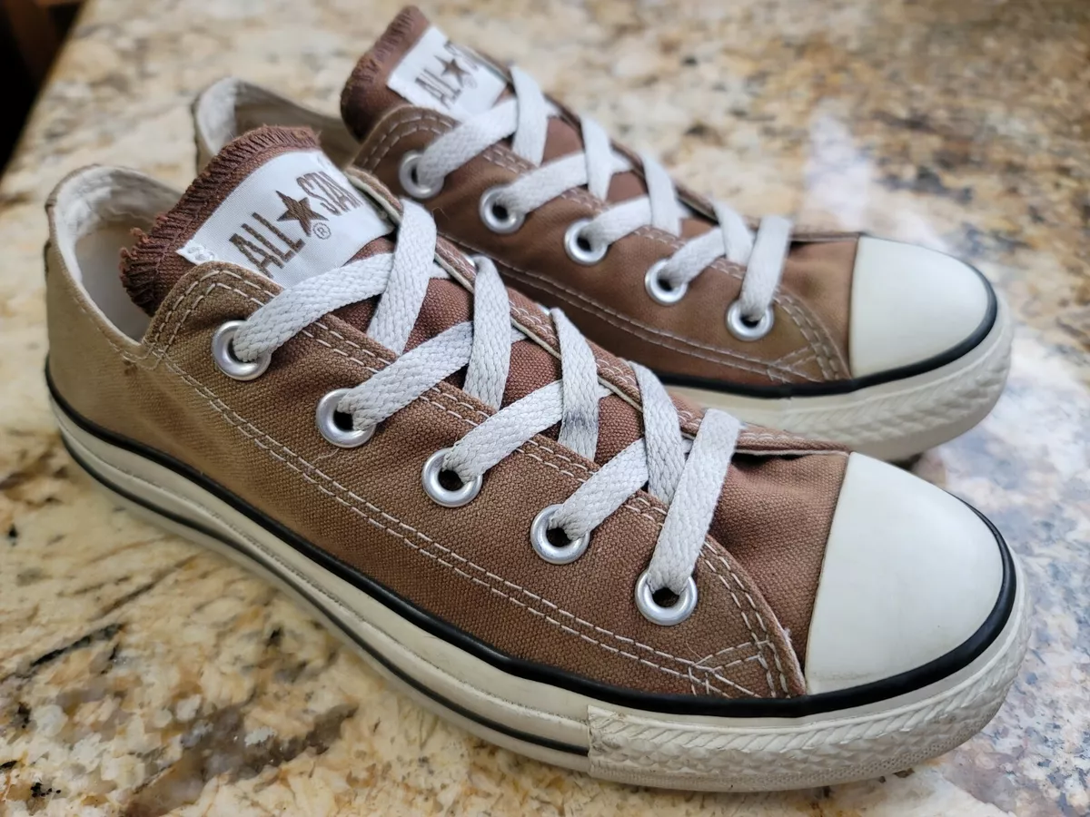 venstre Hammer dele CONVERSE All Star Low Chocolate Brown Canvas Men&#039;s Shoes Sneakers |  eBay