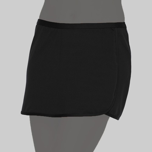 $39 TYR Sports Swimwear Women's Black Faux-Wrap Swim Skort Skirt Bottom Size 14 - 第 1/2 張圖片