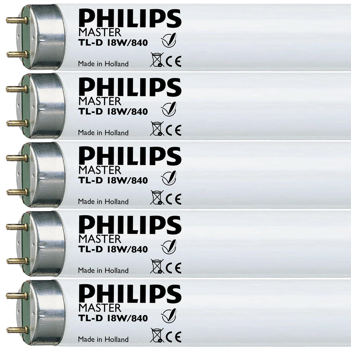 Philips T8 Fluorescent Tube 18w 2ft 600mm Colour 840 Cool White