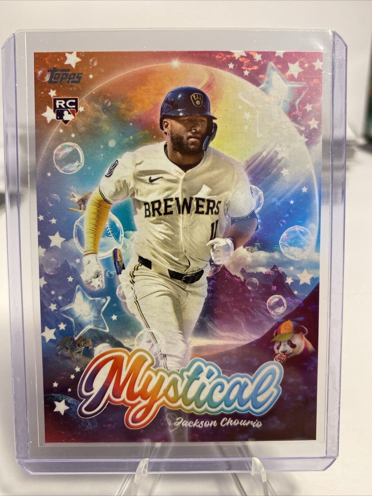 2024 Topps Update #MYS-20 Jackson Chourio Mystical Insert RC Milwaukee Brewers