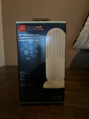 Globe UV-C Light  360 Degree Disinfectant Lamp NIB Bundle of 4