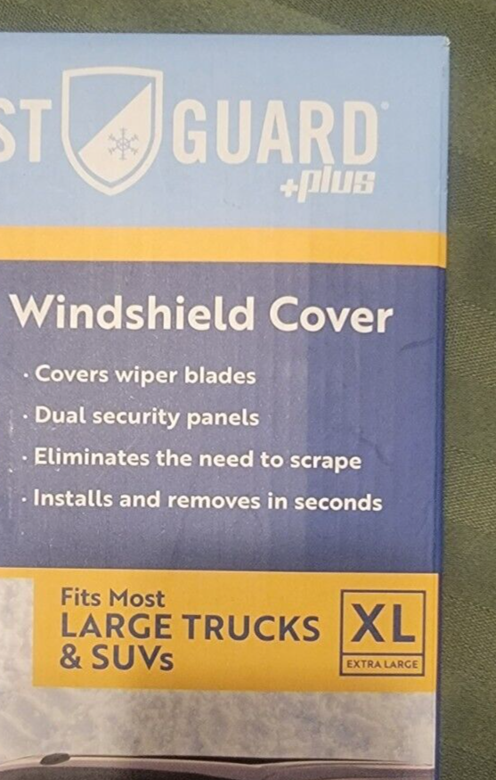 FrostGuard Plus Winter Vehicle Windshield Cover XL Size in Black for