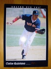 1993 Pinnacle Carlos Quintana Boston Red Sox Baseball Team Vintage Card #564