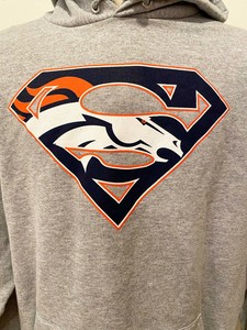 broncos superman sweatshirt