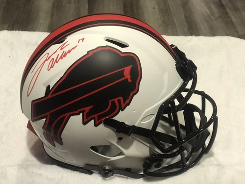 Josh Allen autographed Full-Size Authentic On-Field Lunar Eclipse Helmet