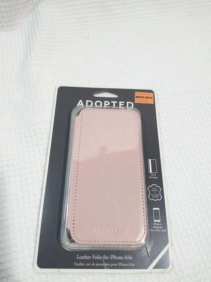 Pink Adopted Leather Apple iPhone fits 6 & 6s  Folio Wallet Case Rose Blush Gold - Image 4 of 4