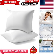 Extra Super Firm PIllows Serta Bed Sleeping Pillow Standard Queen Soft Set of 2