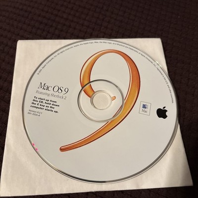 Apple Mac OS 9 Featuring Sherlock 2 Install CD Disc ONLY