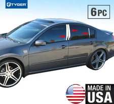 TYGER For 04-08 Nissan Maxima 6PC Stainless Steel Chrome Pillar Post Trim