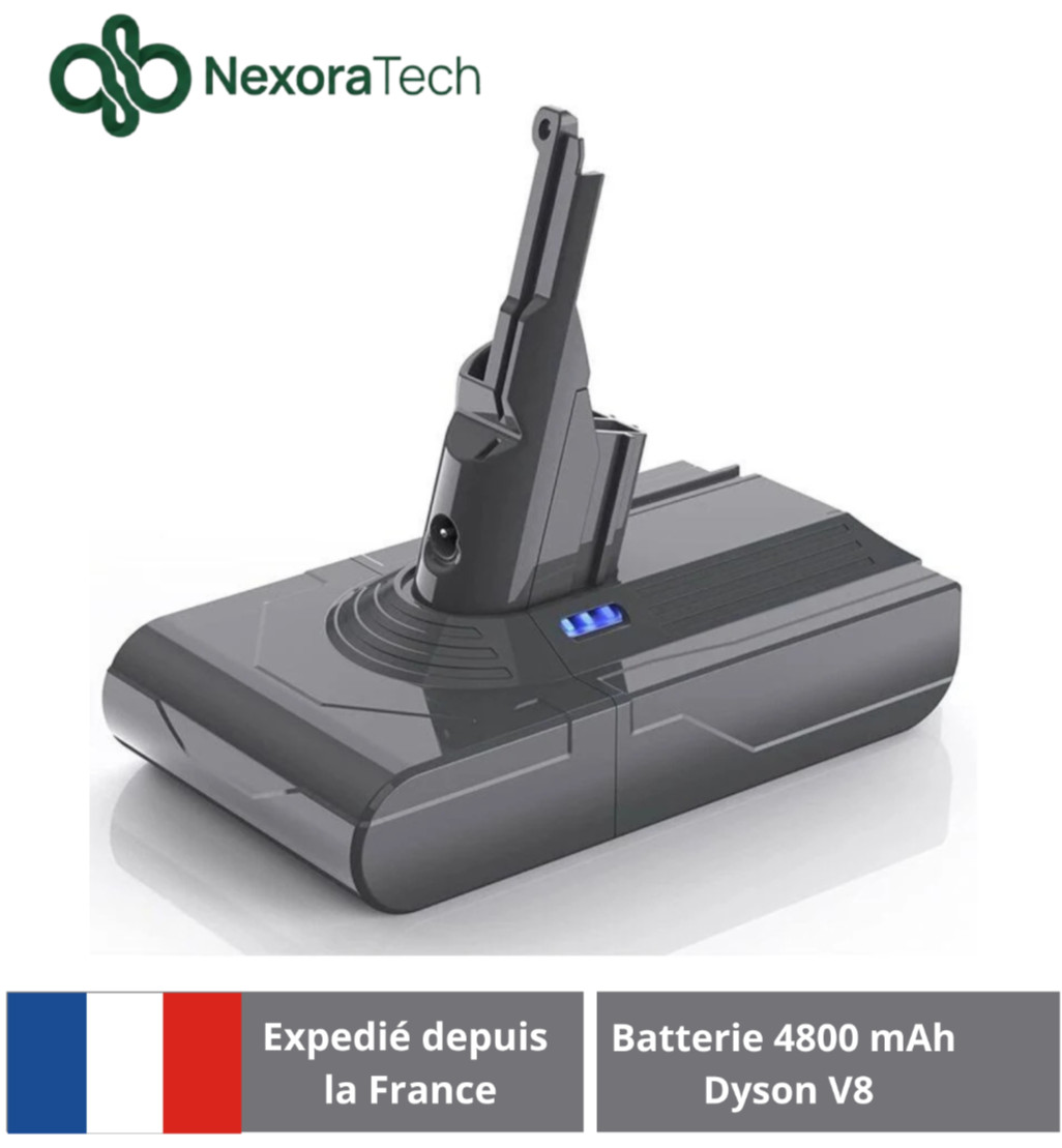 Batterie Dyson V8 SV10 bloc alimentation de remplacement capacite 4800mAh