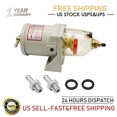 NEW 500FG 500FH Fuel Filter Oil Water Separator w/ Bolt For Marine Diesel Trucks