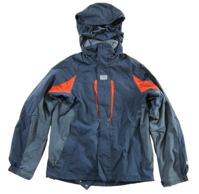 Helly Hansen Tech 10 Full Feature Minimalism Grey Blue Orange Hood Jacket Men S