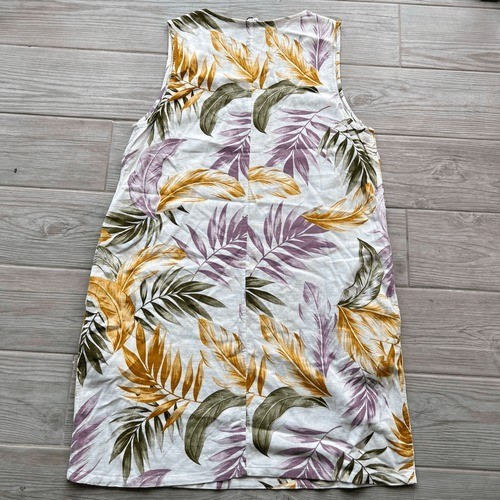 Orvis Classic Collection Leaf Print Sleeveless Dress - Size L - Photo 10/10