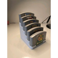 Nintendo N64 Game Cartridge Display Stand 6 Slot Storage Organizer Rack Holder