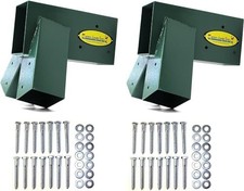 Easy 1-2-3 A-Frame 2 Brackets for Swing Set with All Mounting Hardware, Green