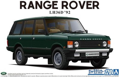 1992 Range Rover Classic LH36D Land Rover 1:24 Model Kit Bausatz Aoshima 057964