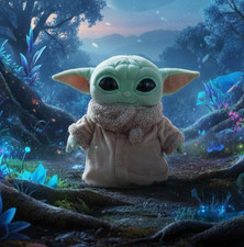 Star Wars Mandalorian Baby Yoda Grogu The Child Plush 8" Mattel Stuffed Animal