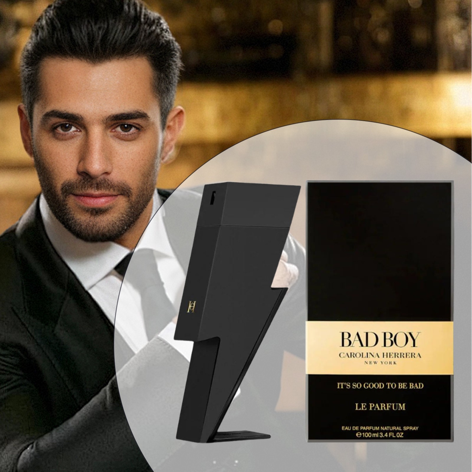 Ch Bad Boy Le Parfum by Men EDP 3.3 / 3.4 oz New In Box