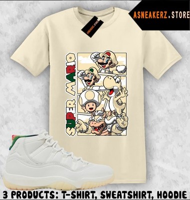 Shirt To Match AJ 11 285 Atlanta 2025 Sneaker Matching Tee Retro Mario T-Shirt