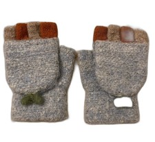 Girl Cute Blue Fingerless Gloves