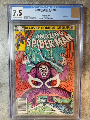 Amazing Spider-man 241 (1983) - CGC 7.5 - CANADIAN PRICE VARIANT