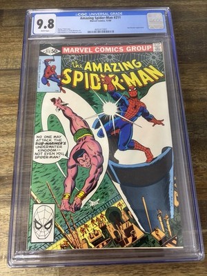 Amazing Spider-Man 211 Sub-Mariner appearance 1980 CGC 9.8 White Pages