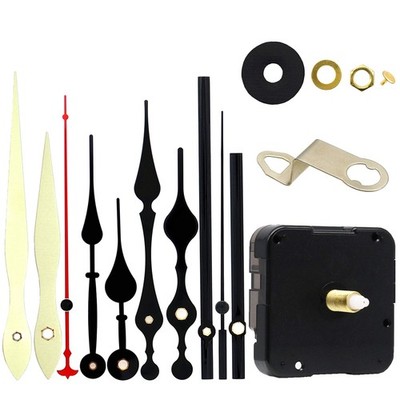 TIKROUND 12888 Quartz DIY Wall Clock 29/32''thread length, Black Hands 